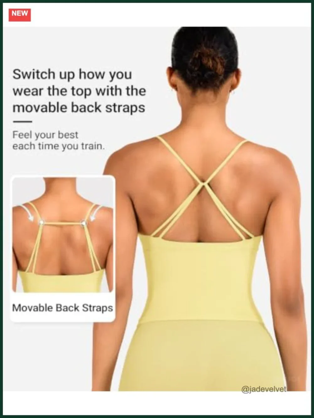Seamless Twist Front Backless Longline Tank Top Built-in Bra Padded